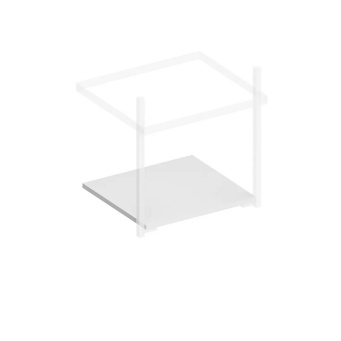 PRO.sh.50/WHT.M Полка для структур PRO 50, белая матовая КЕРАМА МАРАЦЦИ фото PRO.sh.50/WHT.M Полка для структур PRO 50, белая матовая КЕРАМА МАРАЦЦИ