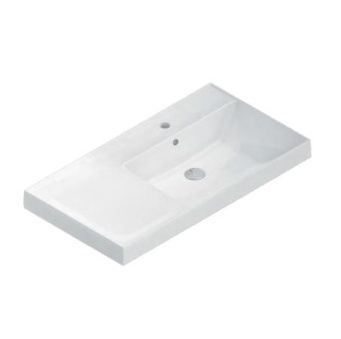 CU.wb.90Rh Раковина CUBO 90 правая с крепежом КЕРАМА МАРАЦЦИ фото CU.wb.90Rh Раковина CUBO 90 правая с крепежом КЕРАМА МАРАЦЦИ