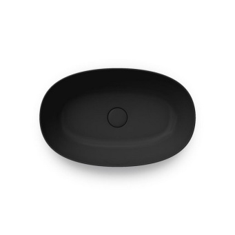 PLR.wb.60/BLK.M Раковина PLAZA 60х38 см без отверстия под смеситель черная, матовая КЕРАМА МАРАЦЦИ фото PLR.wb.60/BLK.M Раковина PLAZA 60х38 см без отверстия под смеситель черная, матовая КЕРАМА МАРАЦЦИ