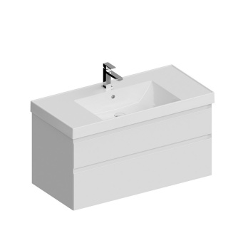 CUB.100.2/WHT.M Тумба CUBO подвесная с ящиками 100, белая матовая КЕРАМА МАРАЦЦИ фото CUB.100.2/WHT.M Тумба CUBO подвесная с ящиками 100, белая матовая КЕРАМА МАРАЦЦИ