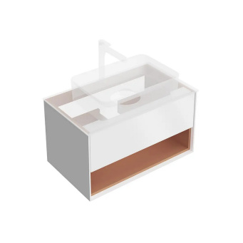 KMPMCb80MSh1 Тумба PLAZA Modern подвесная 80, push, 1 ящик, подсветка, белая матовая+сахара КЕРАМА МАРАЦЦИ фото KMPMCb80MSh1 Тумба PLAZA Modern подвесная 80, push, 1 ящик, подсветка, белая матовая+сахара КЕРАМА МАРАЦЦИ