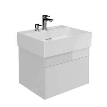 LO.60.2/WHT Тумба LOGICA подвесная 2 ящика 60 см, белоснежный КЕРАМА МАРАЦЦИ фото LO.60.2/WHT Тумба LOGICA подвесная 2 ящика 60 см, белоснежный КЕРАМА МАРАЦЦИ