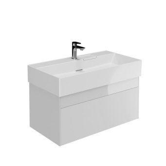 LO.90.2/WHT Тумба LOGICA подвесная 2 ящика 90 см, белоснежный КЕРАМА МАРАЦЦИ фото LO.90.2/WHT Тумба LOGICA подвесная 2 ящика 90 см, белоснежный КЕРАМА МАРАЦЦИ