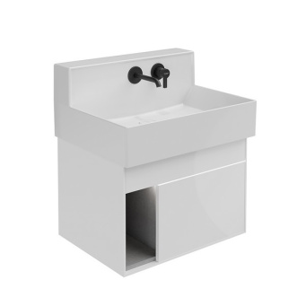 LO.M.65/WHT Тумба LOGICA M подвесная 2 выдвижных ящика 65, белоснежный КЕРАМА МАРАЦЦИ фото LO.M.65/WHT Тумба LOGICA M подвесная 2 выдвижных ящика 65, белоснежный КЕРАМА МАРАЦЦИ