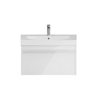 MO.80.1+1/WHT Тумба MODULA подвесная 80 с ящиком 1+1, белая глянцевая КЕРАМА МАРАЦЦИ фото MO.80.1+1/WHT Тумба MODULA подвесная 80 с ящиком 1+1, белая глянцевая КЕРАМА МАРАЦЦИ