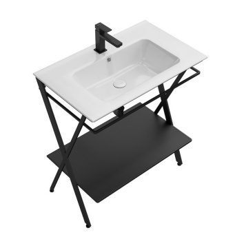 PIA.N.75/BLK Металлическая структура PIANO Next напольная 75, черная матовая КЕРАМА МАРАЦЦИ фото PIA.N.75/BLK Металлическая структура PIANO Next напольная 75, черная матовая КЕРАМА МАРАЦЦИ