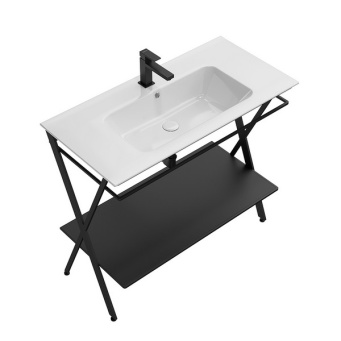 PIA.N.95/BLK Металлическая структура PIANO Next напольная 95, черная матовая КЕРАМА МАРАЦЦИ фото PIA.N.95/BLK Металлическая структура PIANO Next напольная 95, черная матовая КЕРАМА МАРАЦЦИ