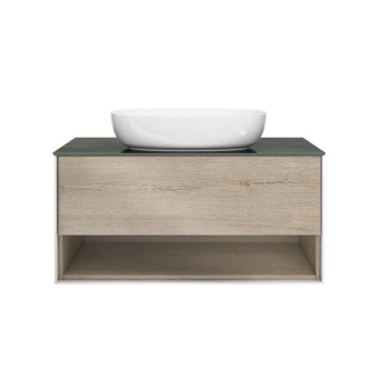 PLB.M.100.1/OAK.O Тумба PLAZA Modern подвесная 100 дуб орегон 1 ящик + полка КЕРАМА МАРАЦЦИ фото PLB.M.100.1/OAK.O Тумба PLAZA Modern подвесная 100 дуб орегон 1 ящик + полка КЕРАМА МАРАЦЦИ