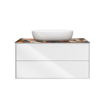 PLB.M.100.2/WHT Тумба PLAZA Modern подвесная 100 белый 2 ящика КЕРАМА МАРАЦЦИ фото PLB.M.100.2/WHT Тумба PLAZA Modern подвесная 100 белый 2 ящика КЕРАМА МАРАЦЦИ