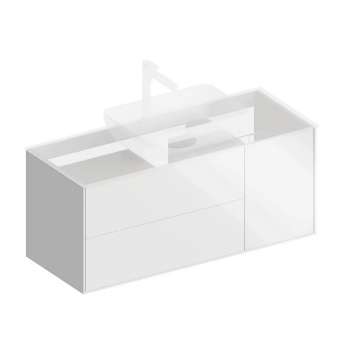 PLB.M.120.3/WHT.V Тумба PLAZA Modern подвесная 120, 3 ящика, белая глянцевая КЕРАМА МАРАЦЦИ фото PLB.M.120.3/WHT.V Тумба PLAZA Modern подвесная 120, 3 ящика, белая глянцевая КЕРАМА МАРАЦЦИ