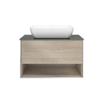 PLB.M.80.1/OAK.O Тумба PLAZA Modern подвесная 80 дуб орегон 1 ящик + полка КЕРАМА МАРАЦЦИ фото PLB.M.80.1/OAK.O Тумба PLAZA Modern подвесная 80 дуб орегон 1 ящик + полка КЕРАМА МАРАЦЦИ