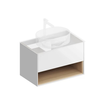 PLB.M.80.1/WHT.V Тумба PLAZA Modern подвесная 80, 1 ящик + полка, белая глянцевая КЕРАМА МАРАЦЦИ фото PLB.M.80.1/WHT.V Тумба PLAZA Modern подвесная 80, 1 ящик + полка, белая глянцевая КЕРАМА МАРАЦЦИ