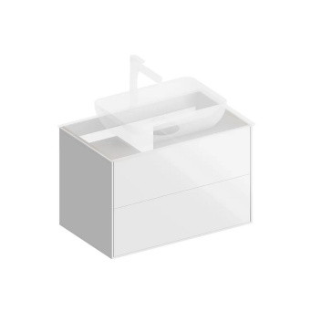 PLB.M.80.2/WHT.V Тумба PLAZA Modern подвесная 80, 2 ящика, белая глянцевая КЕРАМА МАРАЦЦИ фото PLB.M.80.2/WHT.V Тумба PLAZA Modern подвесная 80, 2 ящика, белая глянцевая КЕРАМА МАРАЦЦИ