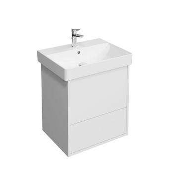 PRO.55.2/WHT.M Тумба PRO подвесная 2 ящика 55, белая матовая КЕРАМА МАРАЦЦИ фото PRO.55.2/WHT.M Тумба PRO подвесная 2 ящика 55, белая матовая КЕРАМА МАРАЦЦИ