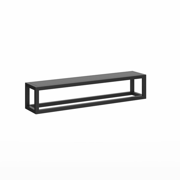 PL.N.sh.55/BLK Полка PLAZA Next металлическая с крышкой 55 черный матовый КЕРАМА МАРАЦЦИ фото PL.N.sh.55/BLK Полка PLAZA Next металлическая с крышкой 55 черный матовый КЕРАМА МАРАЦЦИ