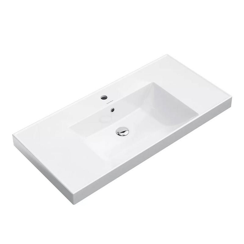 CU.wb.100 Раковина CUBO 100 см с крепежом КЕРАМА МАРАЦЦИ фото CU.wb.100 Раковина CUBO 100 см с крепежом КЕРАМА МАРАЦЦИ