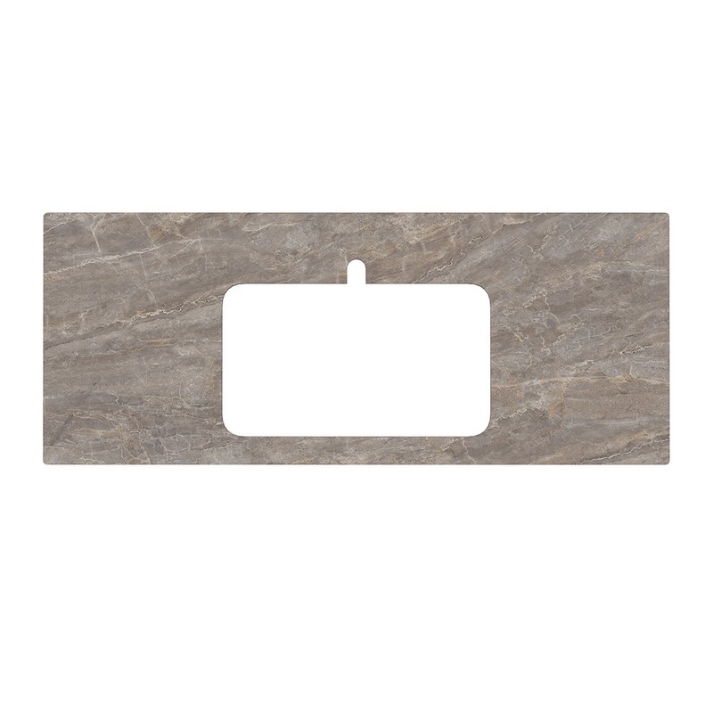 Столешница из керамогранита для раковин, встраиваемых сверху, Парнас 120 см, пепельный лаппатированный КЕРАМА МАРАЦЦИ фото Столешница из керамогранита для раковин, встраиваемых сверху, Парнас 120 см, пепельный лаппатированный КЕРАМА МАРАЦЦИ