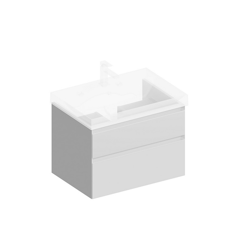 CUB.60.2/WHT.M Тумба CUBO подвесная с ящиками 60, белая матовая КЕРАМА МАРАЦЦИ фото CUB.60.2/WHT.M Тумба CUBO подвесная с ящиками 60, белая матовая КЕРАМА МАРАЦЦИ