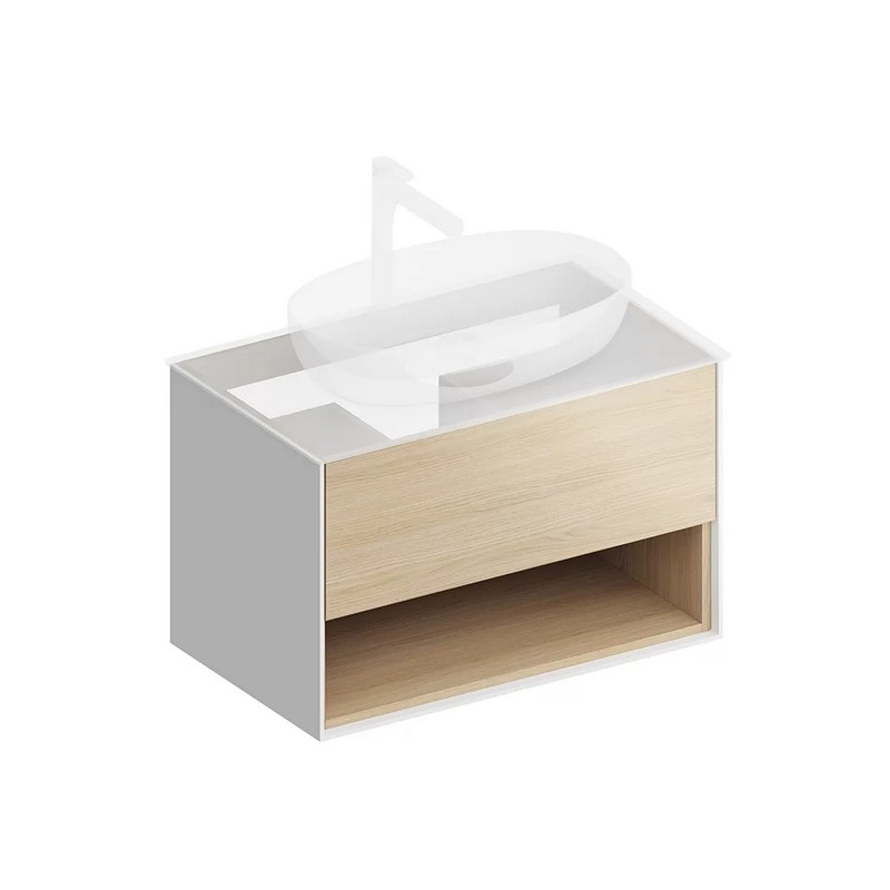 PLB.M.80.1/OAK.V Тумба PLAZA Modern подвесная 80 дуб виченца 1 ящик + полка КЕРАМА МАРАЦЦИ фото PLB.M.80.1/OAK.V Тумба PLAZA Modern подвесная 80 дуб виченца 1 ящик + полка КЕРАМА МАРАЦЦИ