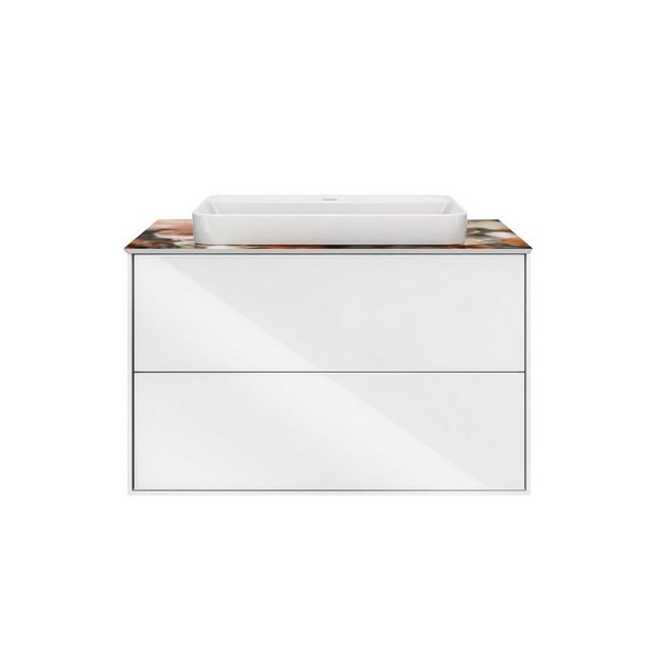 PLB.M.80.2/WHT Тумба PLAZA Modern подвесная 80 белый 2 ящика КЕРАМА МАРАЦЦИ фото PLB.M.80.2/WHT Тумба PLAZA Modern подвесная 80 белый 2 ящика КЕРАМА МАРАЦЦИ