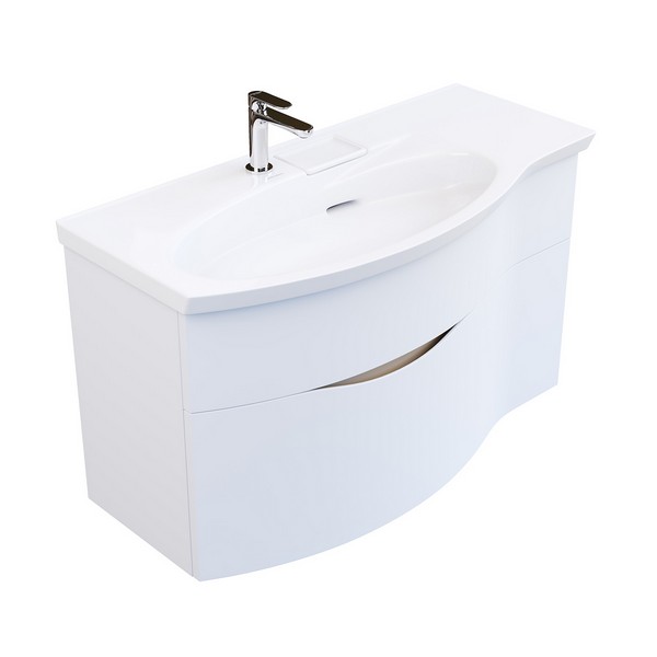 RV.100Lh/WHT.M Тумба RIVA 100 см левая, белая матовая КЕРАМА МАРАЦЦИ фото RV.100Lh/WHT.M Тумба RIVA 100 см левая, белая матовая КЕРАМА МАРАЦЦИ